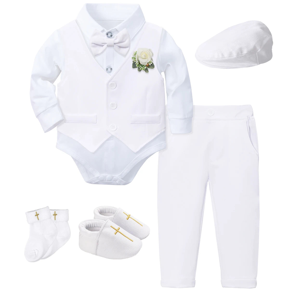 Baptism Outfit for Baby Boy – Christening Suit Set (3–18 Months)