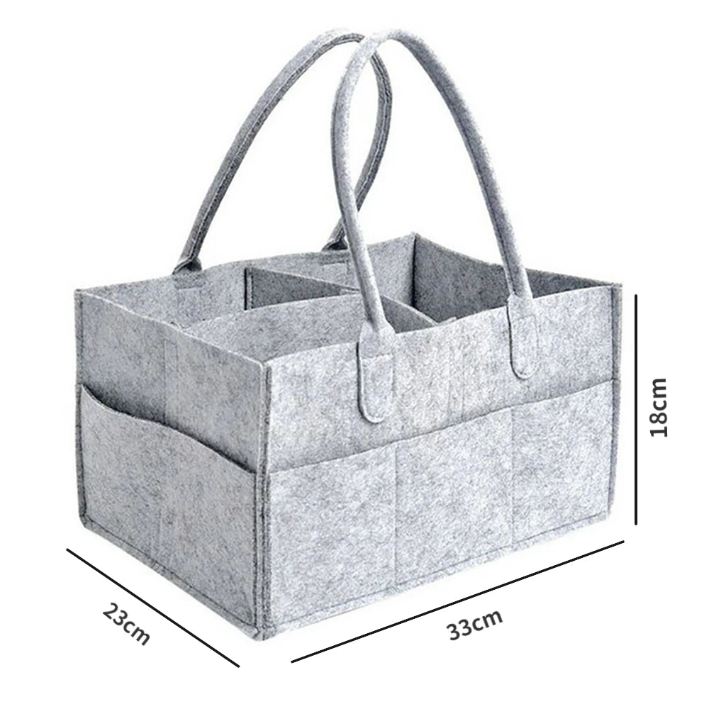 Organizador de Fraldas Portátil | Caddy Bag para Bebê