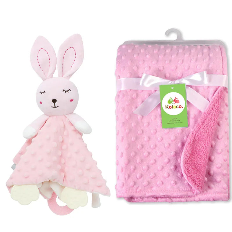 Personalized Baby Name Blanket - 2-in-1 Soft Blanket & Comforter, Perfect Baby Shower Gift