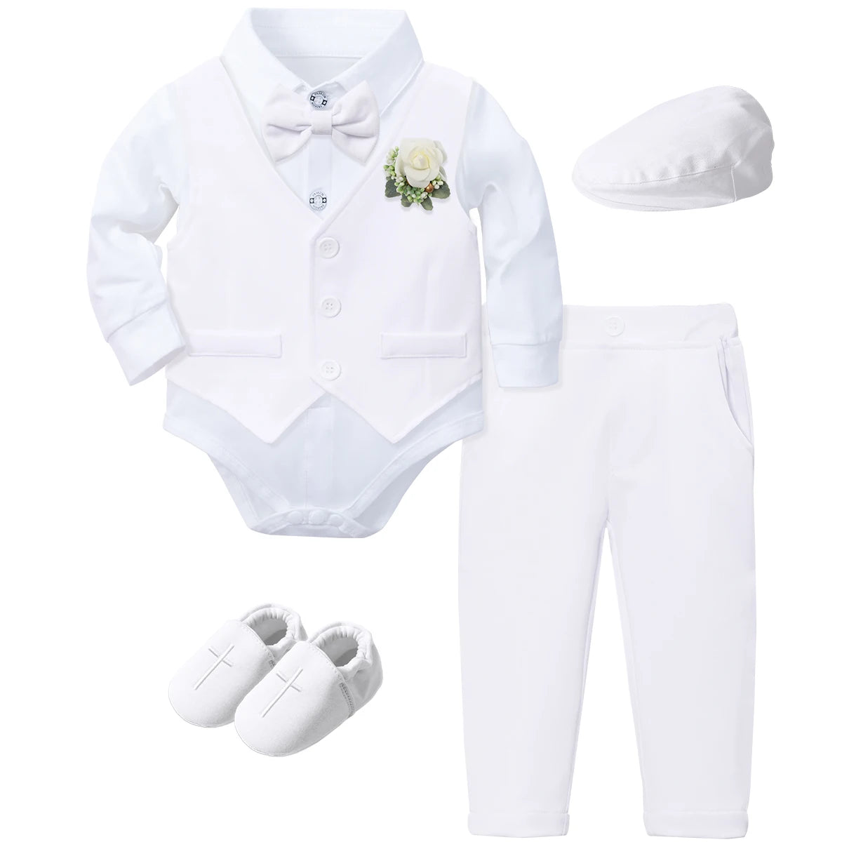 Baptism Outfit for Baby Boy – Christening Suit Set (3–18 Months)