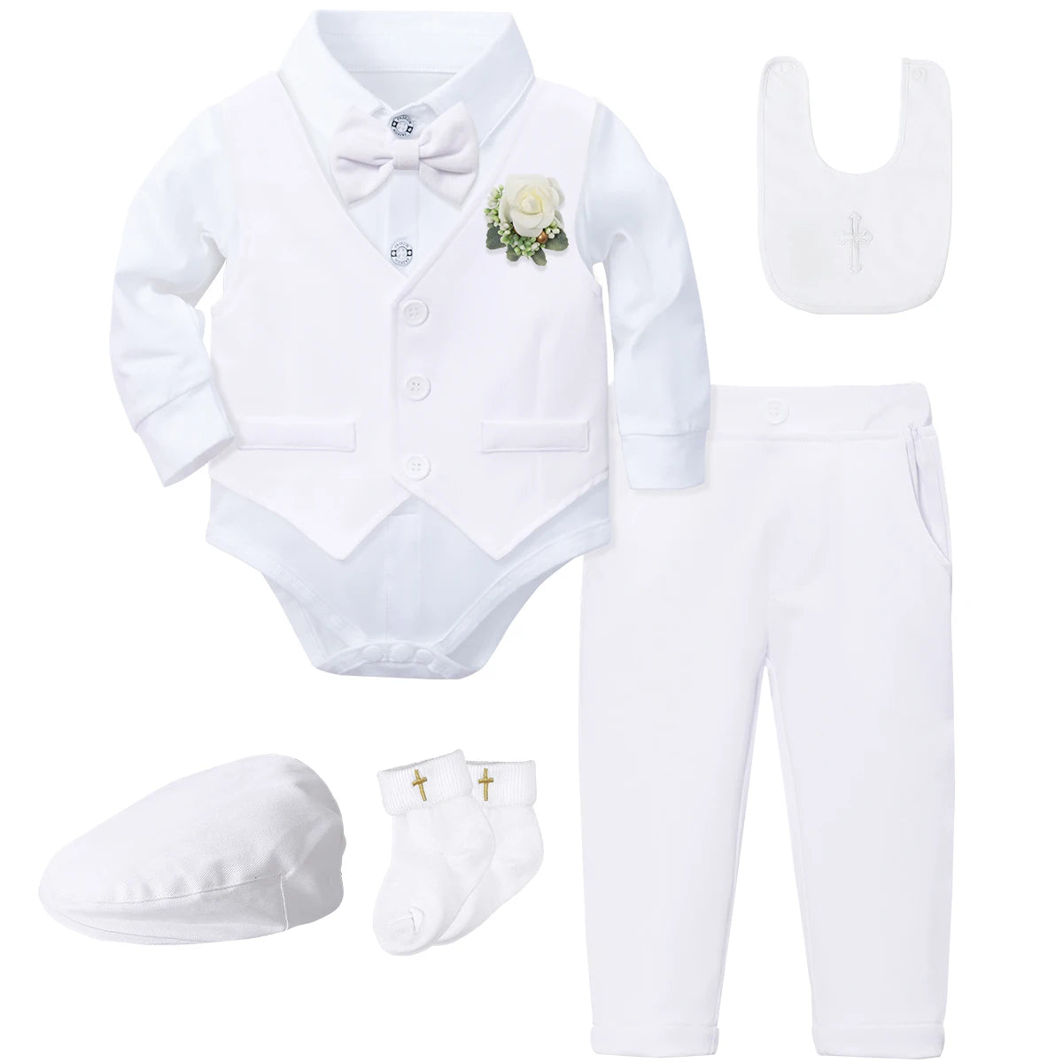 Baptism Outfit for Baby Boy – Christening Suit Set (3–18 Months)