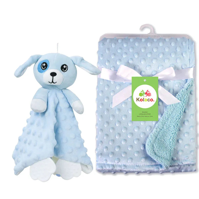 Personalized Baby Name Blanket - 2-in-1 Soft Blanket & Comforter, Perfect Baby Shower Gift