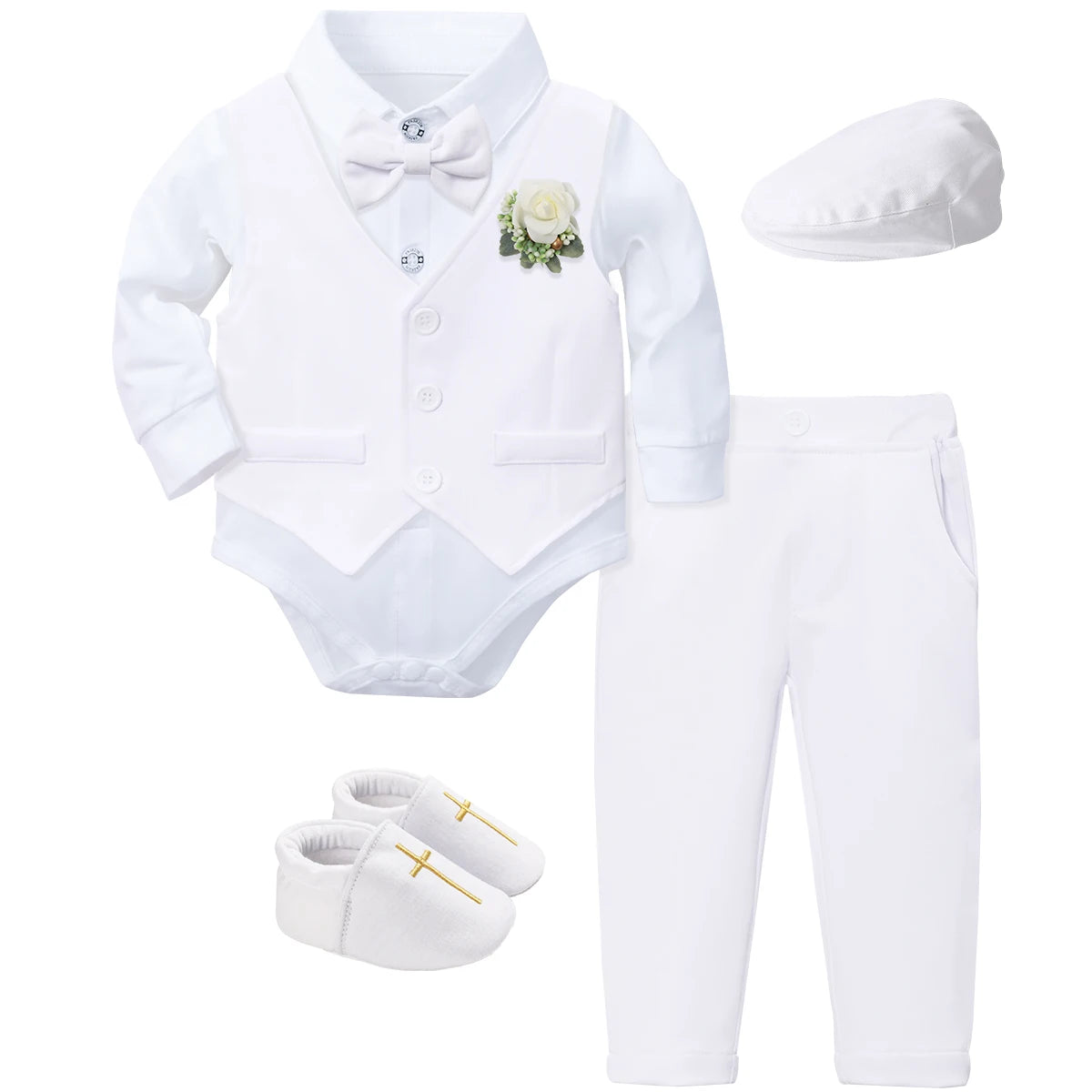 Baptism Outfit for Baby Boy – Christening Suit Set (3–18 Months)