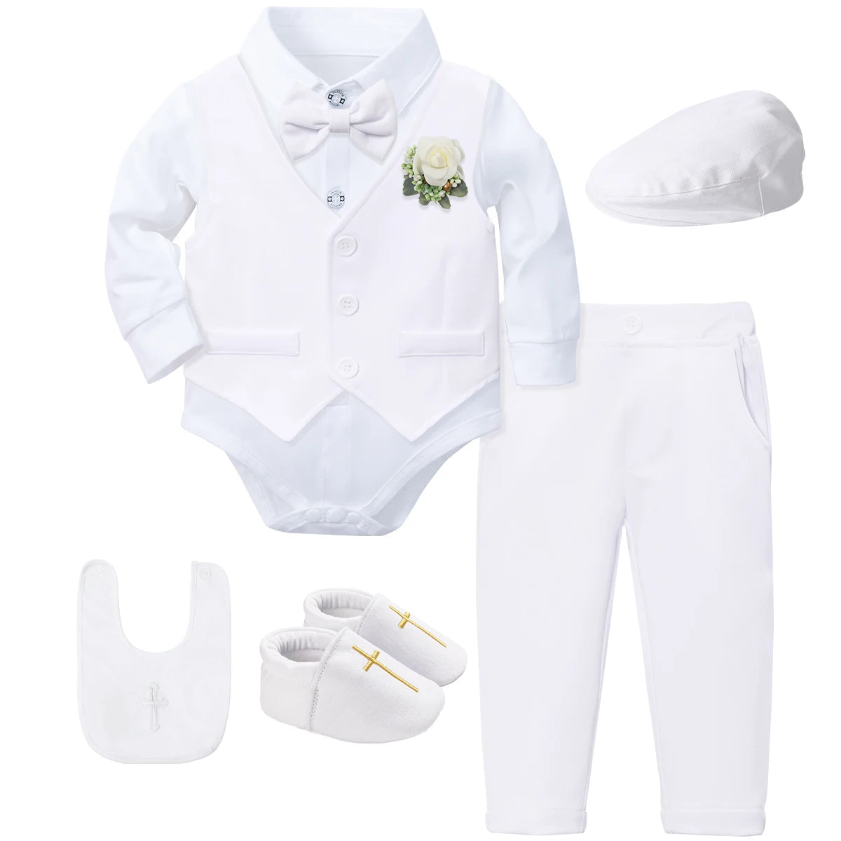 Baptism Outfit for Baby Boy – Christening Suit Set (3–18 Months)