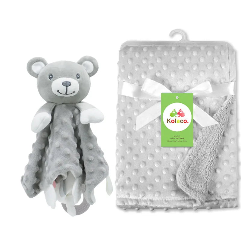Personalized Baby Name Blanket - 2-in-1 Soft Blanket & Comforter, Perfect Baby Shower Gift