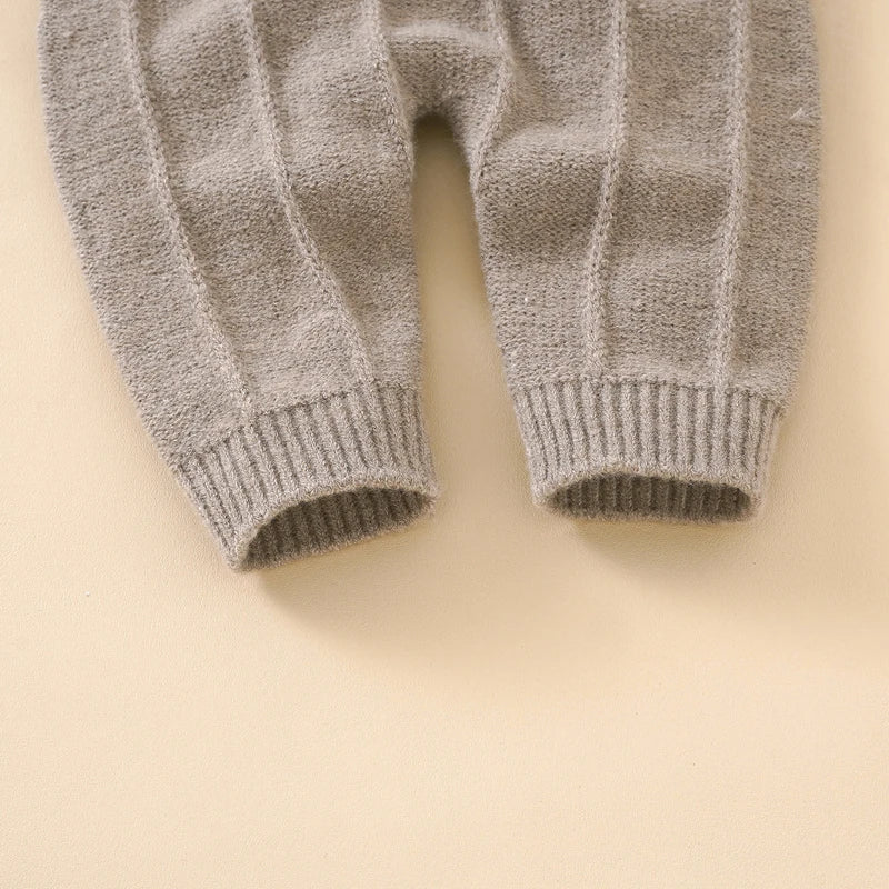 Baby Unisex Knit Romper & Hat Set – Sleeveless, 0-18M