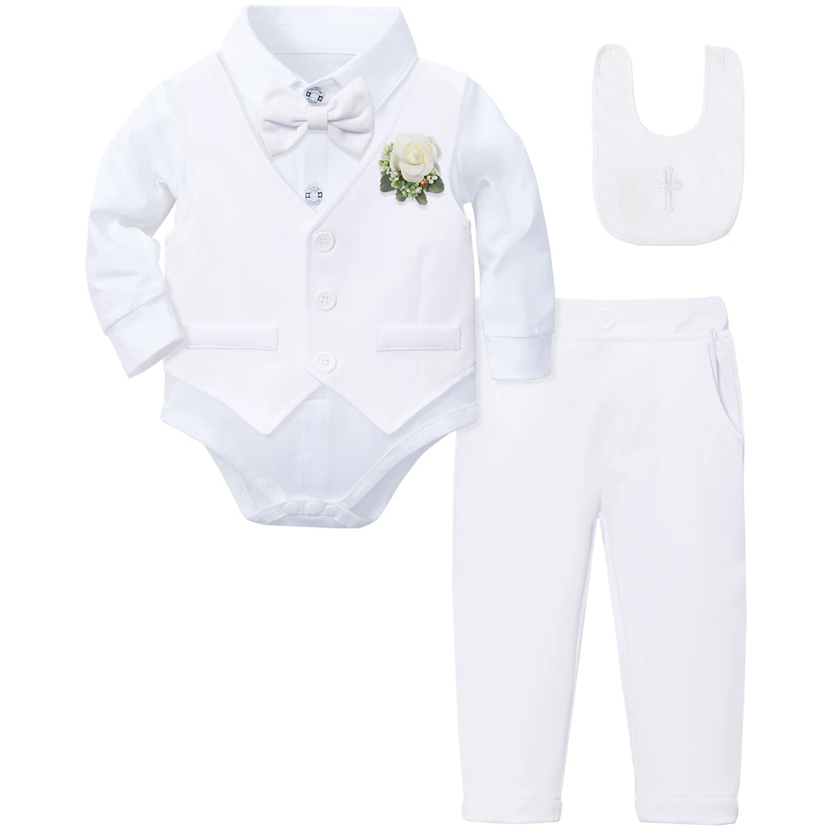Baptism Outfit for Baby Boy – Christening Suit Set (3–18 Months)