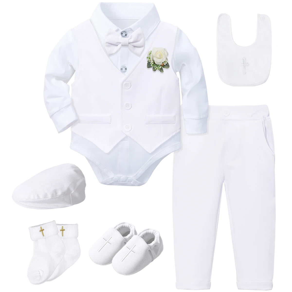 Baptism Outfit for Baby Boy – Christening Suit Set (3–18 Months)