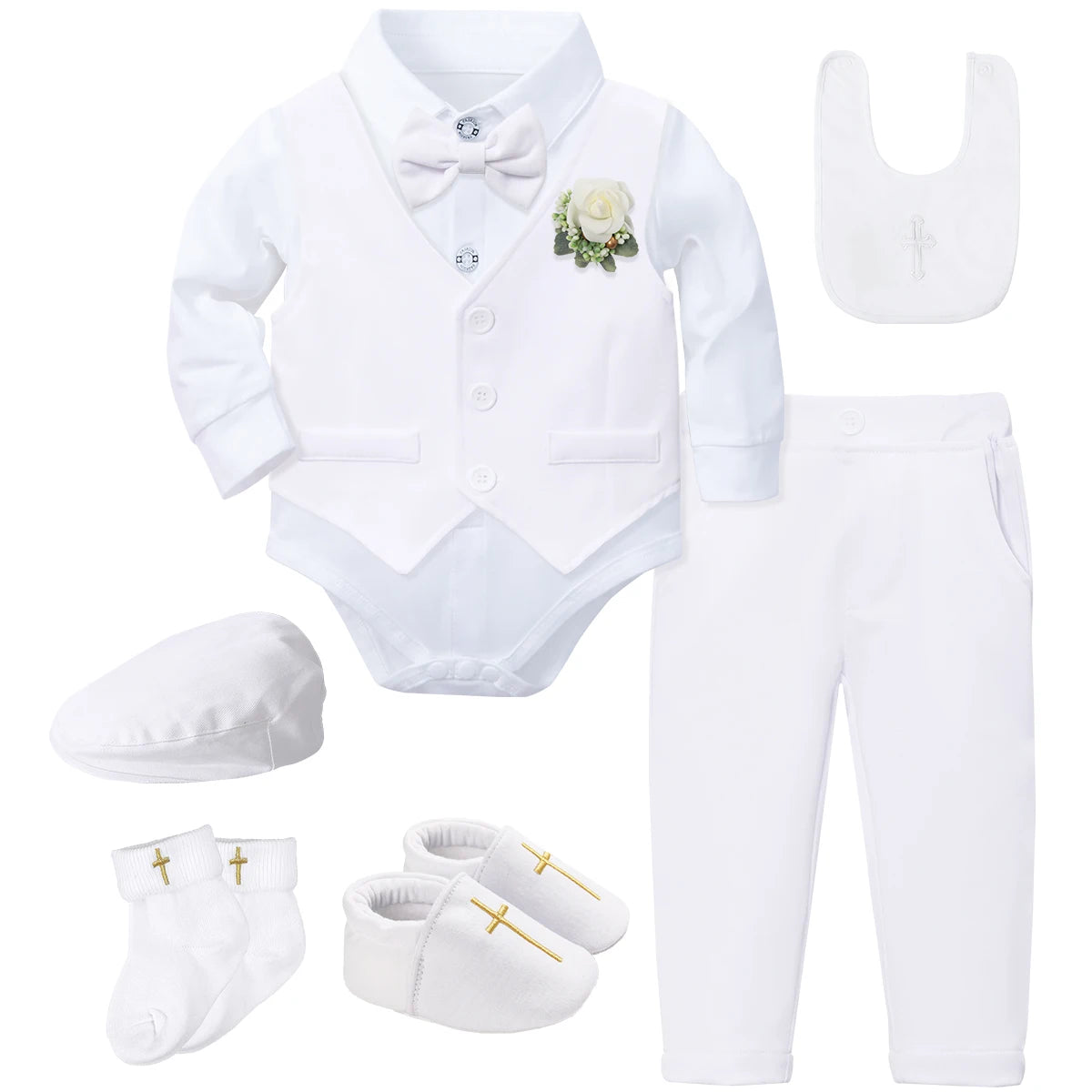 Baptism Outfit for Baby Boy – Christening Suit Set (3–18 Months)
