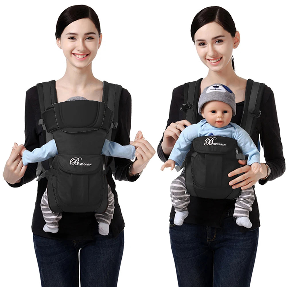 Canguru Ergonômico 4 em 1 — Conforto e Praticidade para Bebê e Família