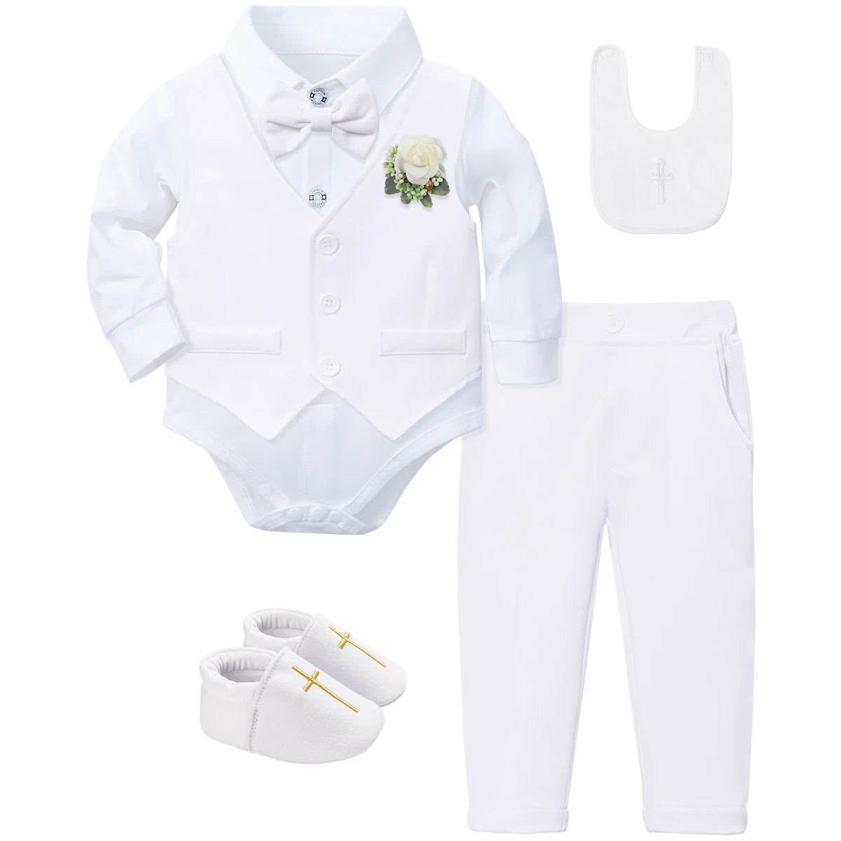 Baptism Outfit for Baby Boy – Christening Suit Set (3–18 Months)