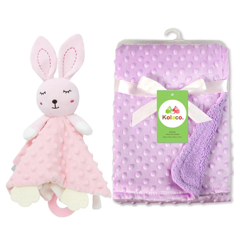 Personalized Baby Name Blanket - 2-in-1 Soft Blanket & Comforter, Perfect Baby Shower Gift