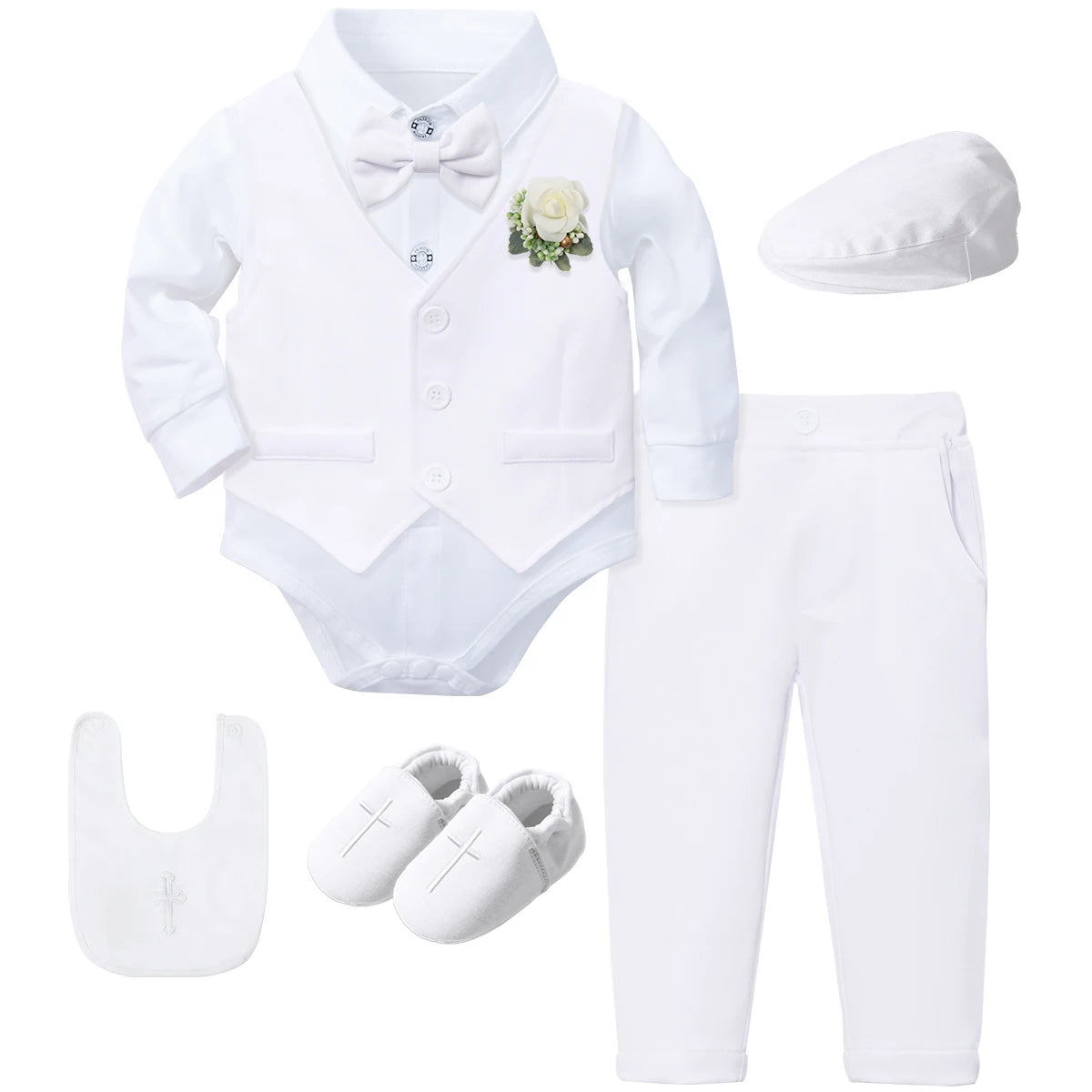 Baptism Outfit for Baby Boy – Christening Suit Set (3–18 Months)