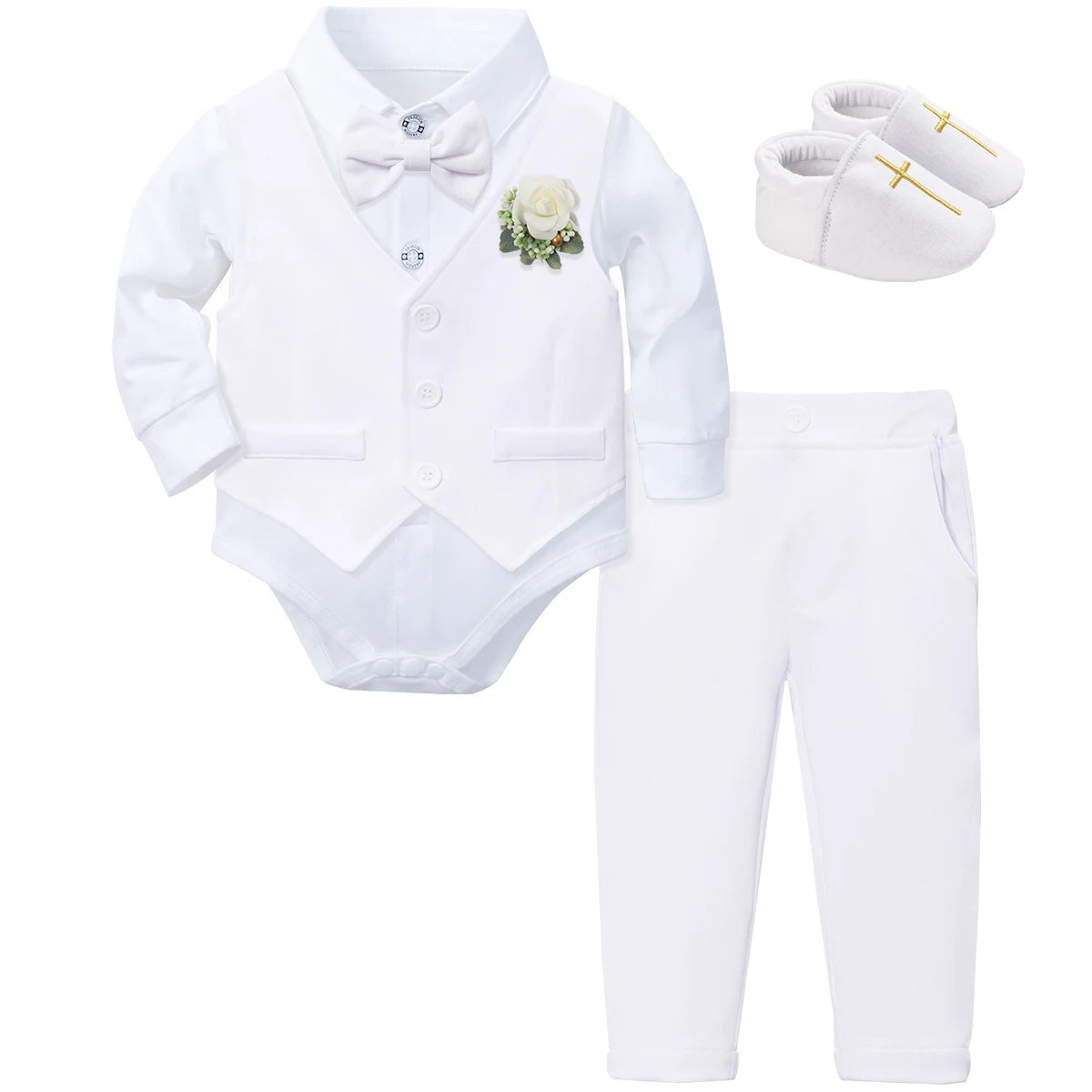 Baptism Outfit for Baby Boy – Christening Suit Set (3–18 Months)