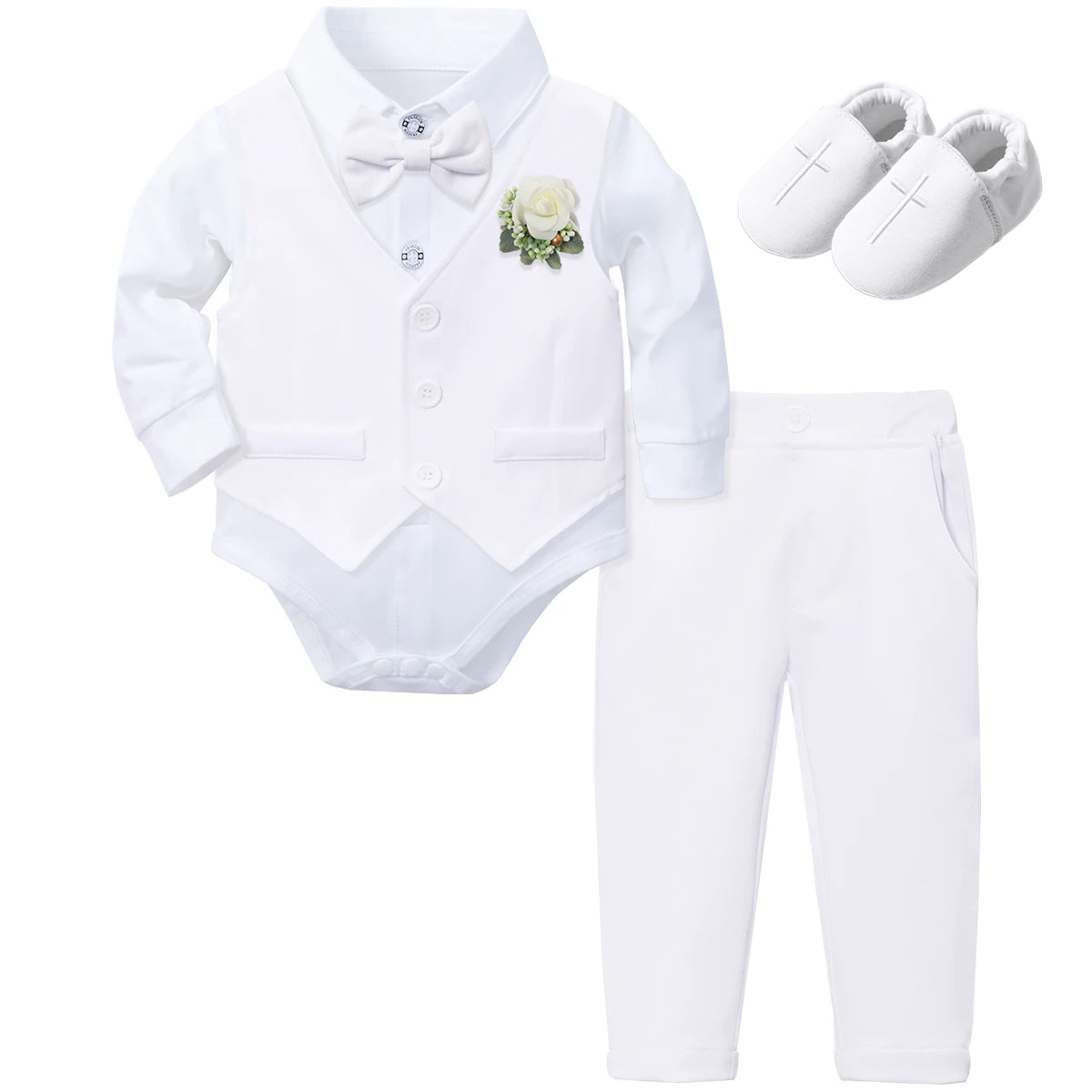 Baptism Outfit for Baby Boy – Christening Suit Set (3–18 Months)
