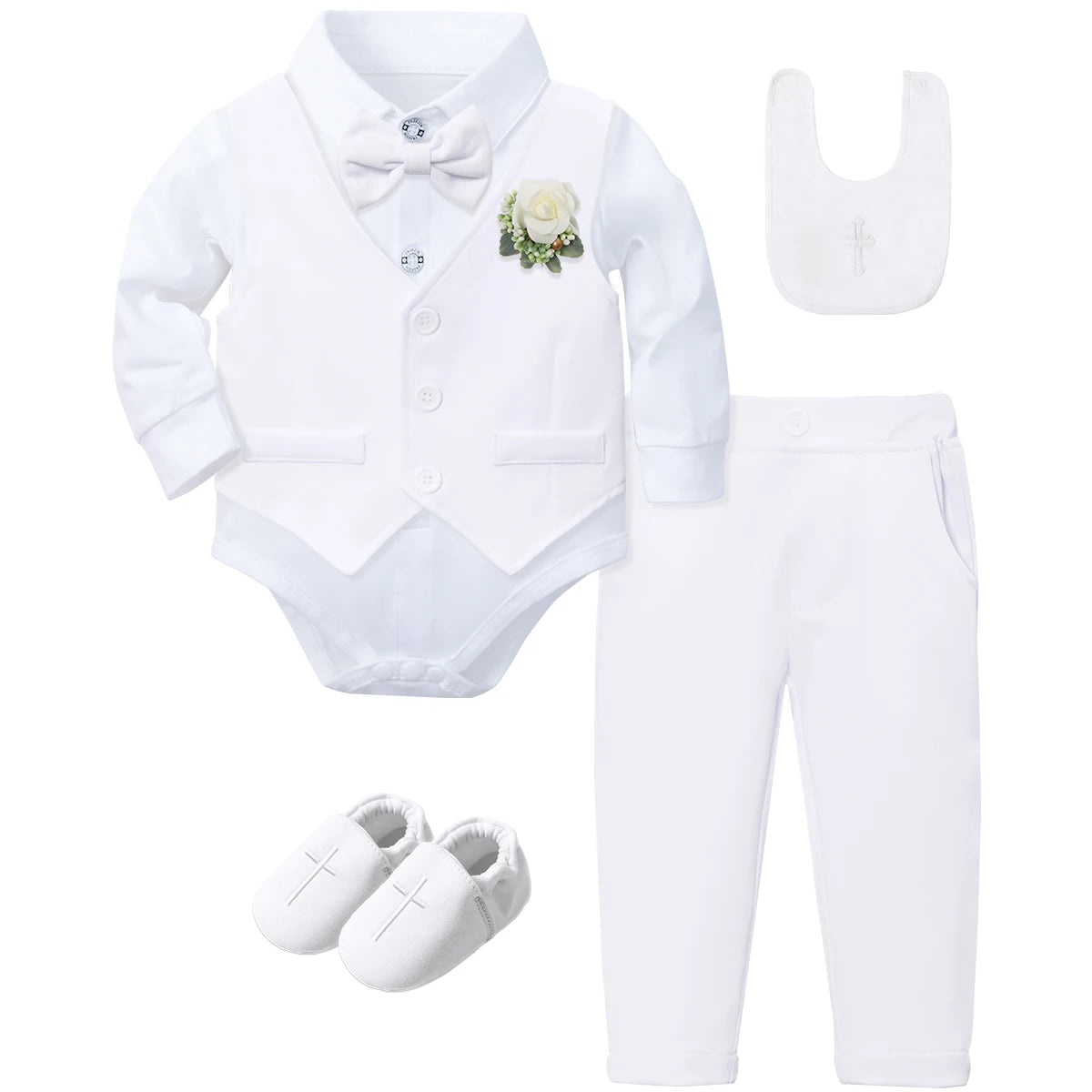 Baptism Outfit for Baby Boy – Christening Suit Set (3–18 Months)