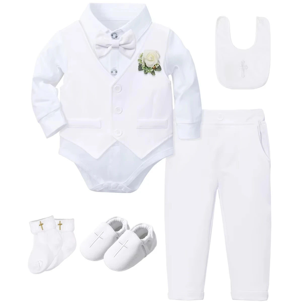 Baptism Outfit for Baby Boy – Christening Suit Set (3–18 Months)
